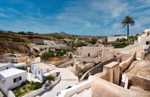 The traditional village Vothonas Santorini