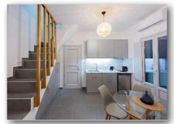 spacious living room & kitchen